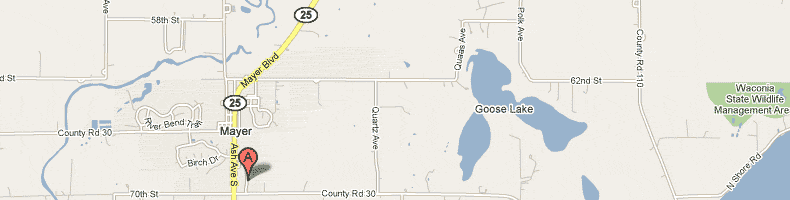 Map of Waconia area